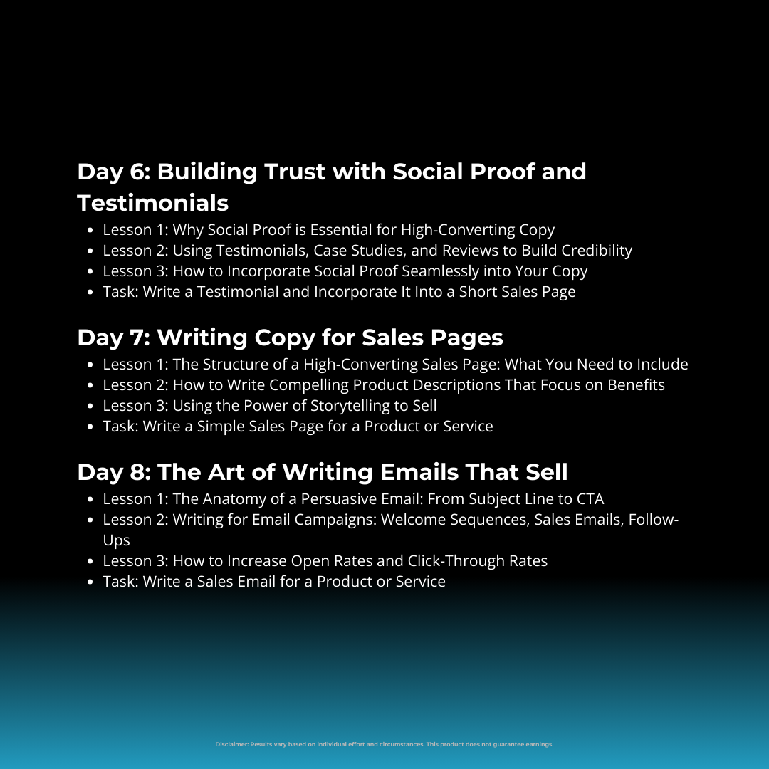 Learn Copywriting in 14 Days